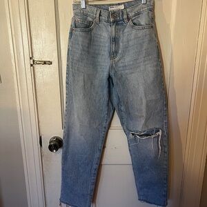 Garage Woman Light Blue Ripped Jeans